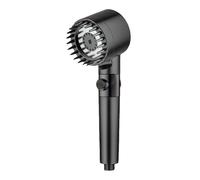 Adjustable 3-Function Pressure Showerhead Set - Filtered Shower Accessories for Bathroom - Stylish Black Design for Enhanced Comfort and Cleanliness