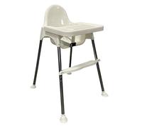 Adjustable 3-in-1 Baby Highchair Infant High Feeding Seat Toddler/Children Table Chair with Safety Belt and Footrest, White