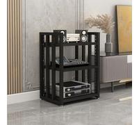 Adjustable 3-Tier Ma Sto HiFi Rack Stand Easy Assembly Audio Cabinet Multi-Functional Storage for Living Room Gaming and Recording Studio