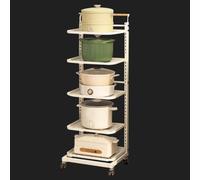 Adjustable 3-Tier Microwave Shelf with Cabinet Ed and Lid Holder Space-Saving Kitchen nizer White Ideal for Smals and Easy Access