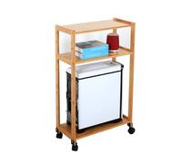Adjustable 3-Tier PC Stand, Computer Tower Stand with 360° Locking Wheels, Max Load 110 Lbs, CPU Cart for Floor Carpet and Under Desk