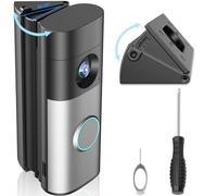 Adjustable 30-55° Doorbell Angle Mount for Ring Newest 2026 Battery Doorbell/Plus/Pro & Wired Doorbell/Pro/Plus,Wedge Kit Corner Mounting Bracket Holder Accessories for House,Enhanced Protection Mount