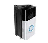 Adjustable 30 to 55 Angle Mount Compatible Video Doorbell 3st/4st, Replacement Angle Adjustment Video Doorbell Mounting Plate Bracket Wedge Kit (A-Black)