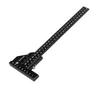 Adjustable 30cm Scribing T Square Sliding Line Marking Gauge Ruler Tool | Woodworking Joinery Carpentry, 45 & 90 Degree, Durable Metal, 30cm Vernier Calliper Depth Gauge, Reversible Metric Imperial