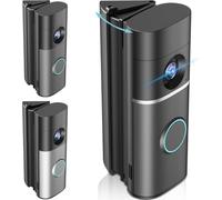 Adjustable 35 to 55 Degree Angle Doorbell Camera Mount for 2026 Ring Newest Battery Doorbell/Plus/Pro(2nd Gen) & Wired Doorbell/Pro/Plus, Left/Right Adjustment, Mounting Devices for Doorbell Cameras