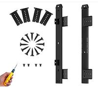 Adjustable 350mm Metal Keyboard Drawer Runners - Pack of 2, Smooth Ball Bearing Slides, Heavy-Duty Suspension for Easy Installation, Perfect for Home & Office Desks