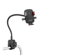Adjustable 360 Degree Bike Phone Holder for Bicycles and Scooters Tool Setup with Sturdy Metal and ABS Construction for Secure Attachment (20cm)