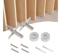 Adjustable 360 Degree Rotating Hinge Heavy Duty Stainless Steel Screen Pivot Hardware for Doors and Grilles White