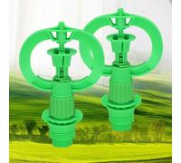 Adjustable 360° Rotary Garden Sprinkler Having 0-380 L/h Flow Control 5 M Spray Radius 2.0-4.0 Bar Pressure Range for Home Gardens Balconies and Greenhouses