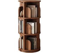 Adjustable 360° Rotating Kids' Book Stand & Toy Organizer - Stylish Walnut Multi-Layer Bookshelf (46x99cm) for Space-Saving Storage & Fun Reading in Children's Room!