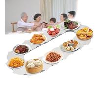 Adjustable 360° Swivel Dining Table Rotating Food Turntable Easy Installation Ideal for Sharing Meals Modern Kitchen & Dining Essential Space Saving Design