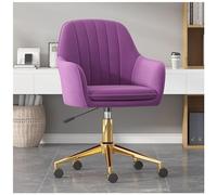 Adjustable 360° Swivel Office Chair with Wheels, Comfortable Back Support, Ideal for Home, Living Room, Bedroom, Study, Cuter Armchair