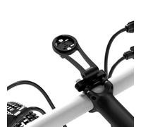 Adjustable 38mm Bike Stem Computer Mount for Garmin Edge Explore， Lightweight Aluminum GPS Out Front Mounts, Flashlight and Action Camera Install， Combo Compatible with Bryton, Wahoo, and CATEYE Black