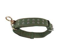 Adjustable 4 Layer Nylon Thickened Cow Collar with 2 Row Metal Buckle and Traction Chain, 59 Inch Heavy Duty Livestock Collar for Dogs Cow Sheep Horse Goat Camel