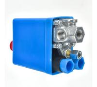 Adjustable 4-Port Air Compressor Pressure Switch for Industrial Workshops - Automatic Pressure Regulation, Over/Under-Pressure Protection, Vertical Single-Hole Design