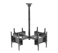 Adjustable 4-Side TV Ceiling Mount Bracket for 32-50 Inch LCD LED 4K TVs - Secure Flat Sn Display Universal 400x400mm Cali Easy Installat