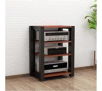 Adjustable 4 Tier o Rack Open HiFi Ste Stand for o Devices AV Fur Perfect for Home Theater & Entertment System Red Color