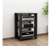Adjustable 4 Tier o Rack Open Ste Rack for HiFi Equint & AV Devices Sto Solut Ideal for Home Theater & Entertment Systems