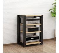 Adjustable 4-Tier Ste Equint Stand, Open Rack for HiFi & Video, Ideal Home Theater & Music System Sto, Slish and Functal Entertainment Center