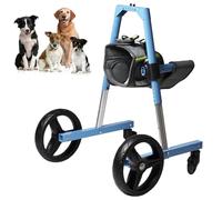 Adjustable 4-Wheel Dog Wheelchair for Disabled Dogs Enhanced Mobility Support Lightweight & Pet Stroller Perfect for Senior & Injured Dogs