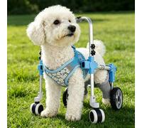 Adjustable 4-Wheel Dog Wheelchair For Front & Hind Legs A-L