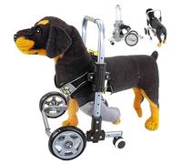 Adjustable 4-Wheel Dog Wheelchair for Front Legs - Lightweight & Durable Pet Stroller for Injured, Senior, or Disabled Dogs & Cats - Comfortable Support & Mobility Aid