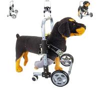 Adjustable 4-Wheel Dog Wheelchair for Front Legs Lightweight Pet Mobility Aid Support for Disabled Dogs Front Leg Support Harness Enhance Mobility and Comfort
