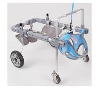 Adjustable 4-Wheel Dog Wheelchair for Medium Dogs | Pet Mobility Aid for Disabled Canines | Enhance Walking Support & Mobility | Ideal Canine Rehab Equipment
