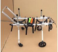 Adjustable 4-Wheel Dog Wheelchair for Small to Large Dogs - Pet Mobility Assistance for Rear Legs & Back Support Perfect for Cats & Dogs Sizes XS-XL