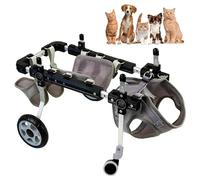 Adjustable 4-Wheel Dog Wheelchair, Front Leg Rehabilitation Cart for Dogs & Cats, Hip Support Leg Brace, Full Mobility Aid for Pets with Limited Mobility