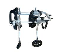 Adjustable 4-Wheel Dog Wheelchair Full Support Pet Cart for Dogs Foldable Lightweight Doggie Mobility Aid (XXS) - Enhance Your Pet's Fom!