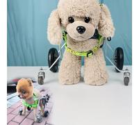 Adjustable 4-Wheel Dog Wheelchair - Lightweight Mobility Aid for Disabled/Injured Pets, Ideal for Dogs & Cats, Enhance Outdoor Adventures, Size Large