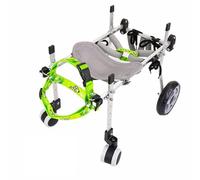 Adjustable 4-Wheel Dog Wheelchair Rehabilitat Cart for Did Pets Front & Rear Leg Support Easy Assembly Mum Size Ideal for li Assi