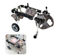 Adjustable 4-Wheel Pet Wheelchair for Dogs & Cats Front Leg Mobility Cart Hip Support Rehab Aid Enhanced Pet Mobility Solution for Disabled Animals