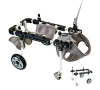 Adjustable 4-Wheeled Dog Wheelchair for Small, Medium & Large Disabled Dogs - Full Support Mobility Aid, Animal Hip Brace for Enhanced Pet Mobility