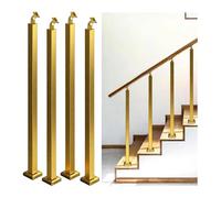 Adjustable 4Piece Stair Railing Set 90cm Indoor Safety & Style Pillars Loft & SideMount Posts Durable Staircase Guardrails for Enhanced Security