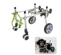 Adjustable 4Wheel Dog WheelchairSupport for Small & Large DogsLeg Support & Rehabilitation Aid for Active sIdeal for Mobility Assistance