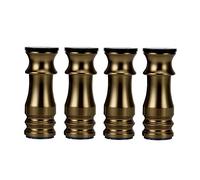 Adjustable 4X Champagne Gold TV Cabinet Feet - Furniture Support Legs for Coffee Tables, Kitchen Cabinets & Sofas - Enhance Stability & Style