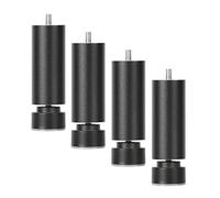 Adjustable 4x Metal Furniture Legs Industrial Table & Sofa Feet with M10 Bolts Non slip Silent 100kg Load bearing DIY Cabinet Support 40cm/15.7in Black