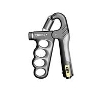 Adjustable 5-100KG Hand Grip Strengthener with Built-in Counter Silent Training Ergonomic Design for Athletes Fitness Enthusiasts Physical Therapy Orange/Red/Grey