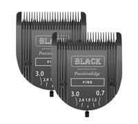 Adjustable 5 in 1 Blades Dog Grooming Blades Compatible with Wahl Animal Clipper Arco, Bravura, Chromado, Creativa, Figura, and Motion Pet, Dog, and Horse (BLACK/2PC)