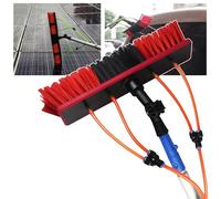 Adjustable 510m Solar Panel Cleaning Brush with 180° Rotating Head Outdoor Extension Pole for Solar Panels Roofs and Window Cleaning Tool