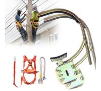 Adjustable 550-250mm Climbing Safety Belt & Strap with Magnetic Buckle for Utility Poles & Concrete - Perfect for Professional Climbers & Outdoor Adventures