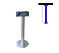 Adjustable 55cm Metal Table Base Round Bar Table Frame Bistro Dining Table Legs Kitchen & Living Room Furniture Silver Support for Low Coffee Tables