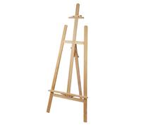Adjustable 59" Wood Easel Stand Display Rack for Tiles & Building Materials - Ideal Retail Exhibition & Craft Fair Supplies (Brown) - Perfect for Showcasing Art & Products