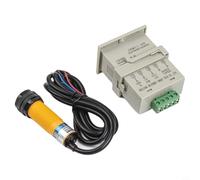 Adjustable 6-Digit LED Counter 1-999999 with NPN Photoelectric Sensor Switch Digital Display for Industrial Control Systems, AC 220V Power