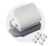 Adjustable 6 Hole Punch Paper Puncher For B5/A4/A5 Paper Cards Photo Binding Hole Puncher Machine Day Planner Inserts Pages (White)