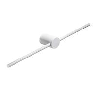 Adjustable 60cm Towel Rack - Space-Saving Single Bar Holder for Bathroom, Moveable Left/Right, Stylish White Finish, Compact Design for Small Spaces, Ideal for Limited Areas