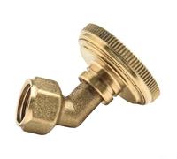 Adjustable 7 Hole Brass Spray Nozzle for M14 Hose Optimize Your Watering Process in Gardens and Farms (Curved)
