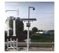 Adjustable 8.2ft Universal Surveillance Camera Pole - Segmented Design for Security Cameras Ideal for Heights 2m to 6m Removable & Easy to Install